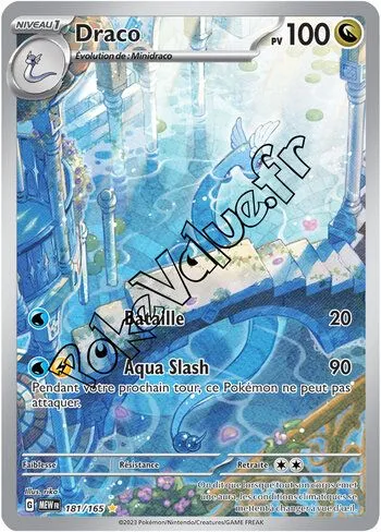 Carte Pokémon Draco  n°181 de la série 151