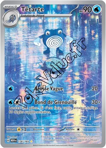 Carte Pokémon Têtarte n°176 de la série 151