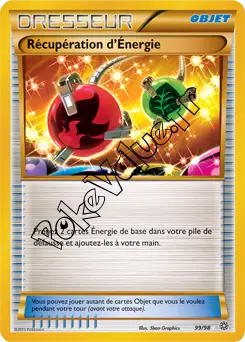 Carte Pokémon Récupération d'Énergie n°99 de la série Origines Antiques