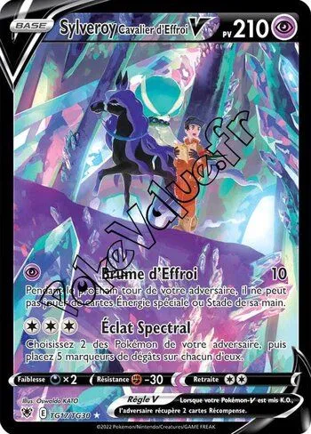 Carte Pokémon Sylveroy Cavalier d'Effroi V  n°TG17 de la série Astres Radieux