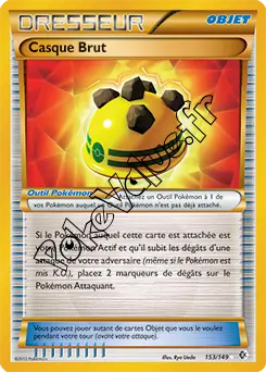 Carte Pokémon Casque Brut n°153 de la série Frontières Franchies