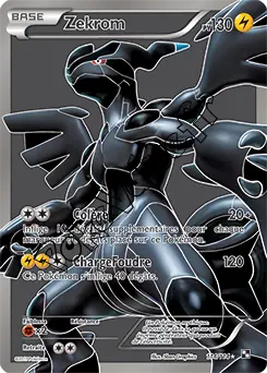 Carte Pokémon Zekrom  n°114 de la série Noir et Blanc