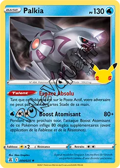 Carte Pokémon Palkia  n°004 de la série Célébrations
