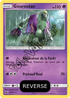 Carte Pokémon Gouroutan Reverse n°48 de la série Invasion Carmin