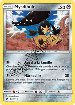 Carte Pokémon Mysdibule n°64 de la série Invasion Carmin