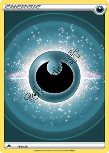 Carte Pokémon Énergie Obscurité n°158 de la série Zénith Suprême