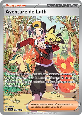 Carte Pokémon Aventure de Luth n°236 de la série Rivalités Destinées