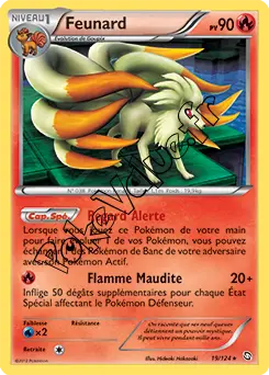 Carte Pokémon Feunard n°19 de la série Dragons Exaltés