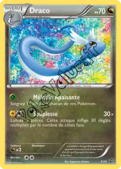 Carte Pokémon Draco n°4 de la série Coffre des Dragons