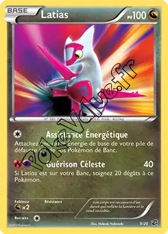Carte Pokémon Latias  n°9 de la série Coffre des Dragons