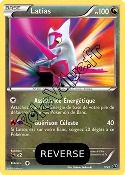 Carte Pokémon Latias  Reverse n°9 de la série Coffre des Dragons