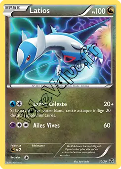 Carte Pokémon Latios  n°10 de la série Coffre des Dragons