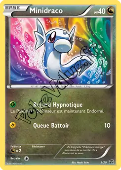 Carte Pokémon Minidraco n°2 de la série Coffre des Dragons