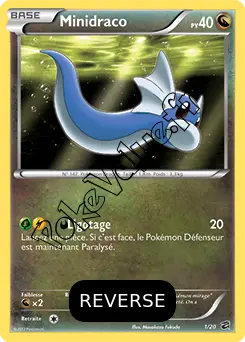 Carte Pokémon Minidraco Reverse n°1 de la série Coffre des Dragons