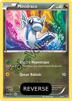 Carte Pokémon Minidraco Reverse n°2 de la série Coffre des Dragons