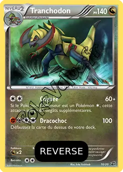 Carte Pokémon Tranchodon Reverse n°16 de la série Coffre des Dragons