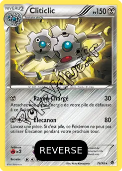 Carte Pokémon Cliticlic Reverse n°76 de la série Pouvoirs Émergents