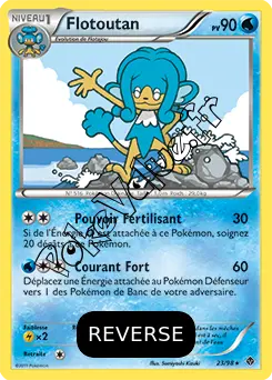Carte Pokémon Flotoutan Reverse n°23 de la série Pouvoirs Émergents