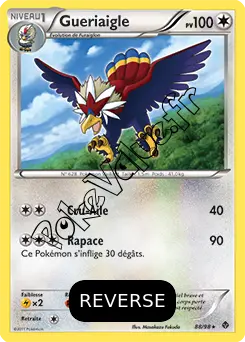 Carte Pokémon Gueriaigle Reverse n°88 de la série Pouvoirs Émergents