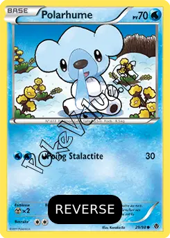 Carte Pokémon Polarhume  Reverse n°29 de la série Pouvoirs Émergents