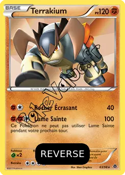 Carte Pokémon Terrakium Reverse n°63 de la série Pouvoirs Émergents