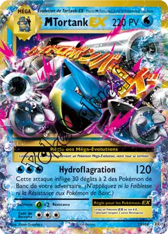 Carte Pokémon MBlastoise EX  n°22 de la série Évolutions