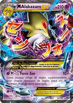 Carte Pokémon MAlakazam EX  n°26 de la série Impact des destins