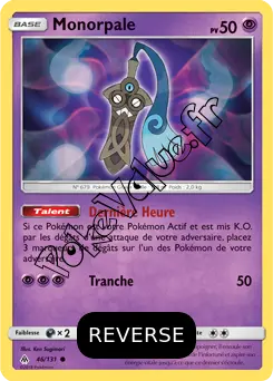 Carte Pokémon Monorpale Reverse n°46 de la série Lumière Interdite