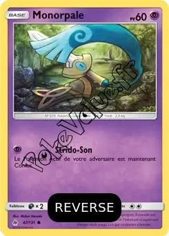 Carte Pokémon Monorpale Reverse n°47 de la série Lumière Interdite