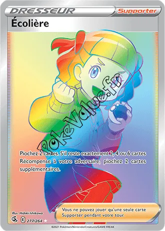 Carte Pokémon Écolière n°277 de la série Poing de Fusion