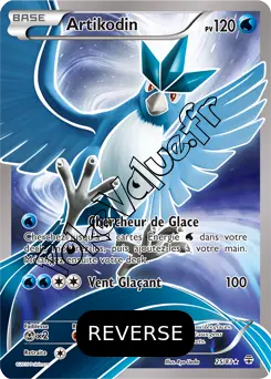 Carte Pokémon Articuno  Reverse n°25 de la série Générations