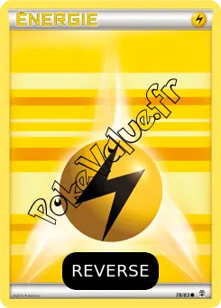 Carte Pokémon Énergie Électrique Reverse n°78 de la série Générations