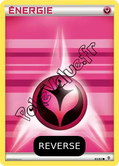 Carte Pokémon Énergie Fée Reverse n°83 de la série Générations