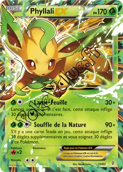 Carte Pokémon Leafeon EX  n°10 de la série Générations