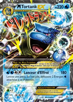 Carte Pokémon MBlastoise EX  n°18 de la série Générations