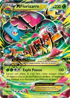Carte Pokémon MVenusaur EX  n°2 de la série Générations