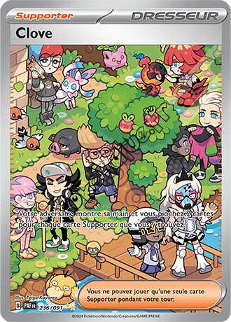 Carte Pokémon Clove n°236 de la série Destinées de Paldea