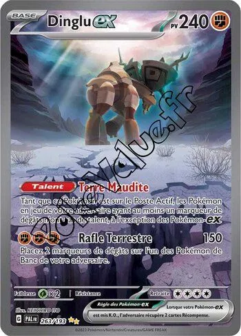 Carte Pokémon Dinglu ex  n°263 de la série Évolutions à Paldea