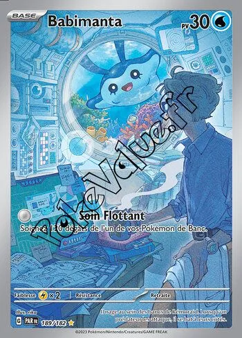 Carte Pokémon Babimanta  n°189 de la série Faille Paradoxe