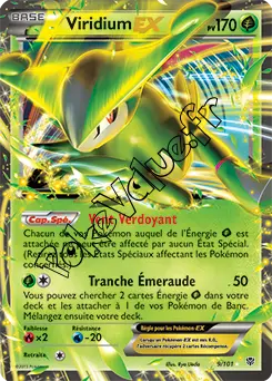Carte Pokémon Viridium EX n°9 de la série Explosion Plasma