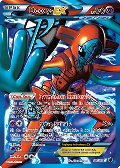 Carte Pokémon Deoxys EX  n°111 de la série Glaciation Plasma