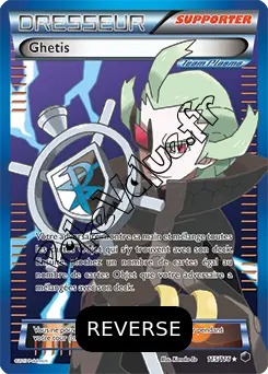 Carte Pokémon Ghetis Reverse n°115 de la série Glaciation Plasma