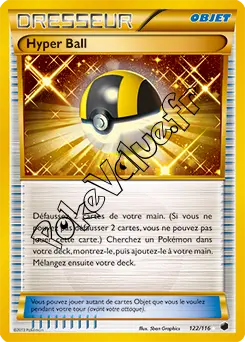 Carte Pokémon Hyper Ball n°122 de la série Glaciation Plasma