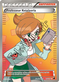 Carte Pokémon Professeur Keteleeria n°116 de la série Glaciation Plasma