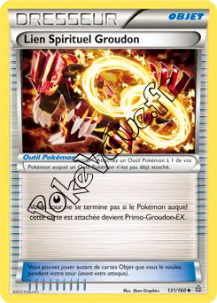 Carte Pokémon Lien Spirituel Groudon n°131 de la série Primo Choc