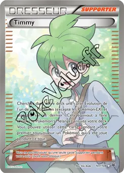 Carte Pokémon Timmy n°107 de la série Ciel rugissant