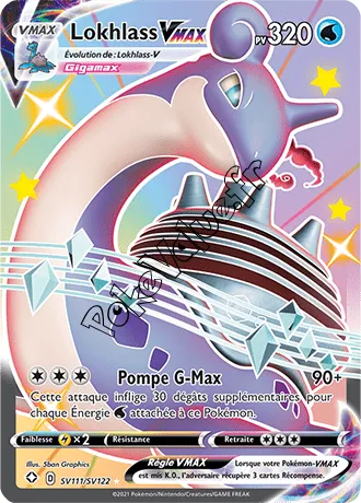 Carte Pokémon Lokhlass VMAX n°SV111 de la série Déstinées Radieuses
