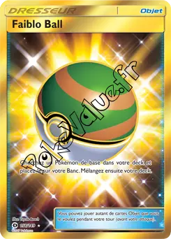 Carte Pokémon Faiblo Ball n°158 de la série Soleil et Lune