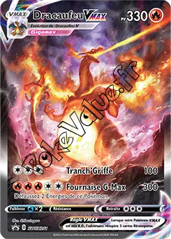 Carte Pokémon Dracaufeu VMAX  n°261 de la série Promo SWSH
