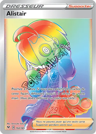 Carte Pokémon Alistair n°192 de la série Voltage Éclatant